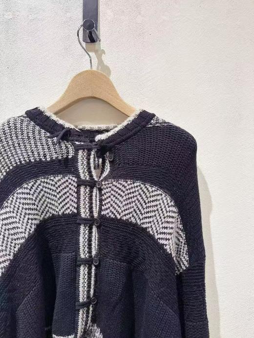 特价 女款拼色针织开衫毛衣 商品图2