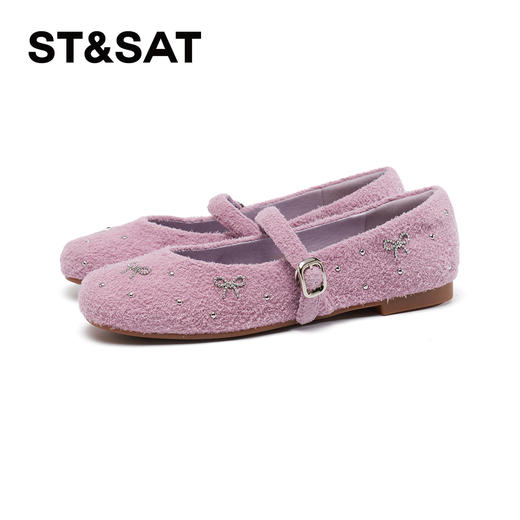 星期六甜美风精致蝴蝶结毛绒玛丽珍SSD3111001 商品图14