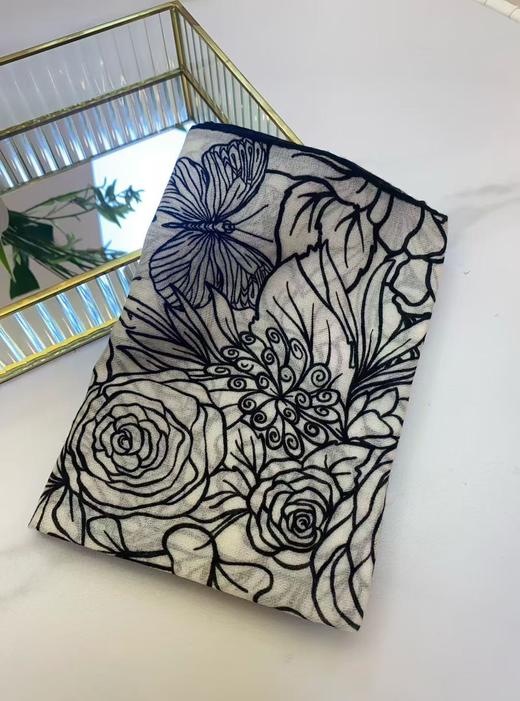 优品堂『素时锦年2』100%绵羊毛1米x1米方巾 商品图3