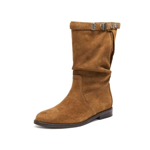 【云粉节】【思加图】BF楼思加图2025新款原野牧歌复古西部牛仔靴棕色堆堆靴女靴子EIL03吊牌价2290 商品图1