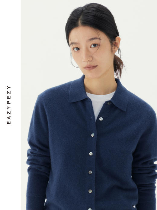 羊绒针织衬衫开衫 商品图4