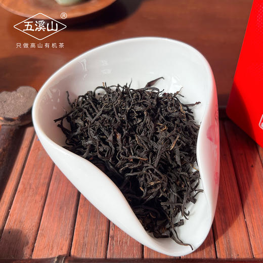 五溪山2025新茶黄山毛峰有机茶春茶高山口粮茶自己喝送长辈 有机祁门红茶蜜芽(红罐)100g/罐 商品图2