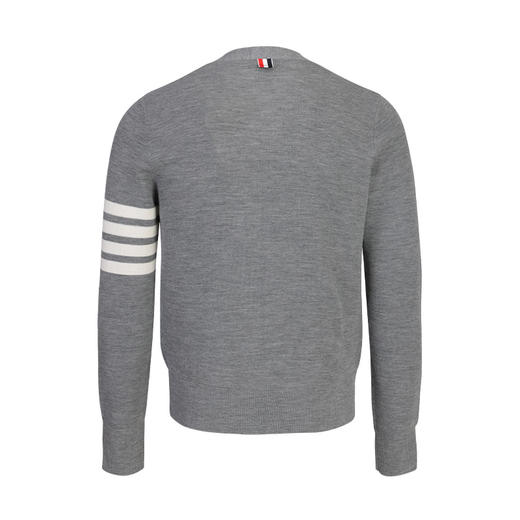 【超惠秒】Thom Browne 汤姆·布朗 男士垂顺质感轻薄款全羊毛针织衫11854 商品图2