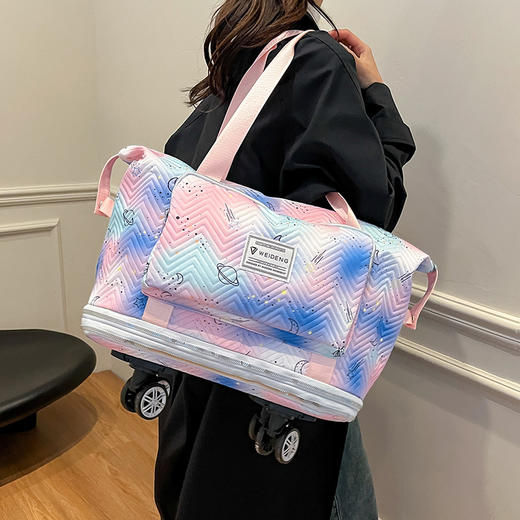 【新品旅行包】超大容量轮子包双层扩展收纳包 外出出差登机旅游行李袋 国庆出行 商品图2