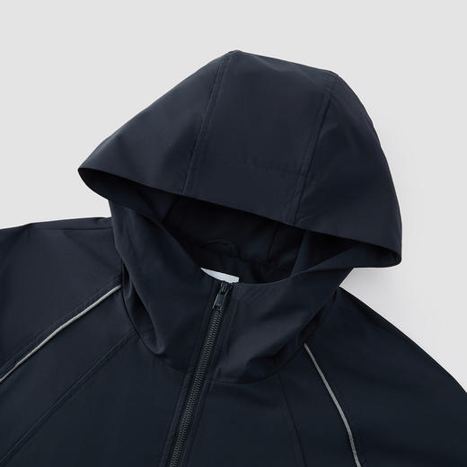 森马外套男冬季加绒连帽夹克2025新款oversize时尚运动插肩袖上衣 商品图2