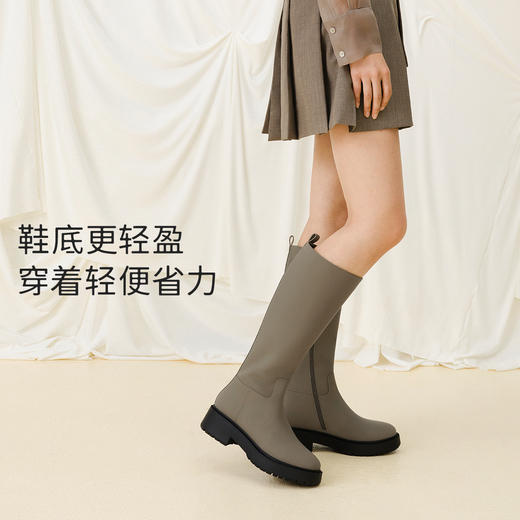 【黑雾/牛油果】7or9【卢昱晓同款】被窝暖暖靴 宽松宽筒骑士靴长靴-12.18直播 商品图3