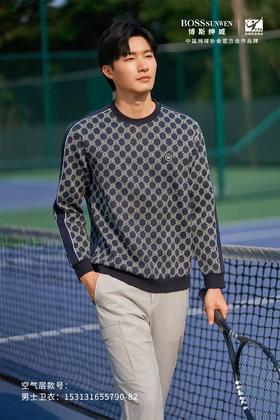bosssunwen男士空气层卫衣[9月][广百北京路店][男服]