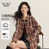 【09/03新品】熙世界旷野复古格纹衬衫女秋冬2025年新款休闲慵懒风宽松衬衣外套 商品缩略图0