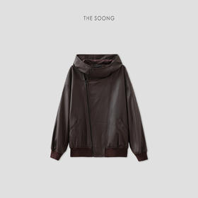 THESOONG|超轻盈肉感泡泡皮连帽土耳其羊皮皮衣外套HWPY7673