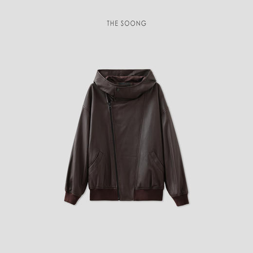 THESOONG|超轻盈肉感泡泡皮连帽土耳其羊皮皮衣外套HWPY7673 商品图0