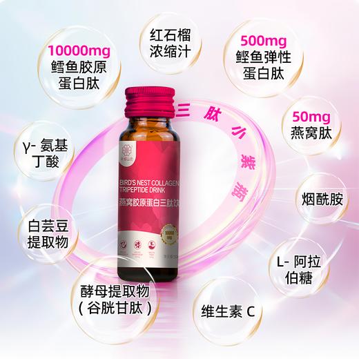 【经典红石榴】半城山色1万毫克燕窝弹性胶原蛋白肽饮品小分子三肽，配方纯净，好喝更安心 商品图1