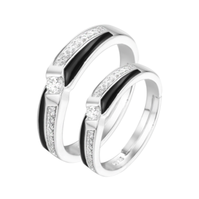 ZGHJYJZ907 中国黄金China Gold 925银戒指为你闪耀男戒女戒【男戒】