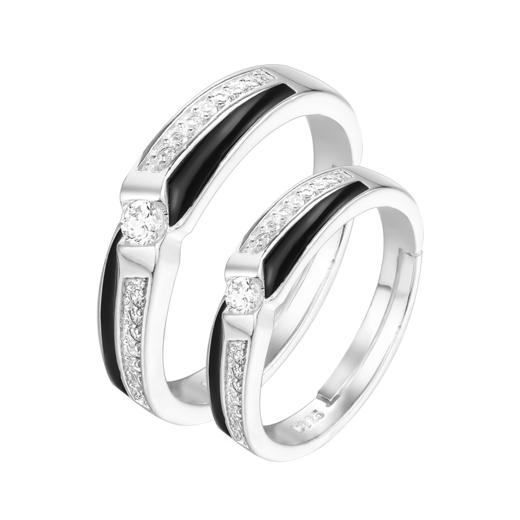 ZGHJYJZ907 中国黄金China Gold 925银戒指为你闪耀男戒女戒【男戒】 商品图0