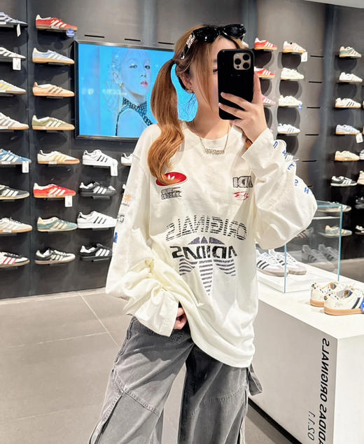 正品三叶草MOTO男女长袖卫衣T恤090201 商品图4