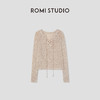 ROMI STUDIO“秋意昂然”棉质系带波纹肌理质感长袖毛织RWCRSZ3896 商品缩略图1