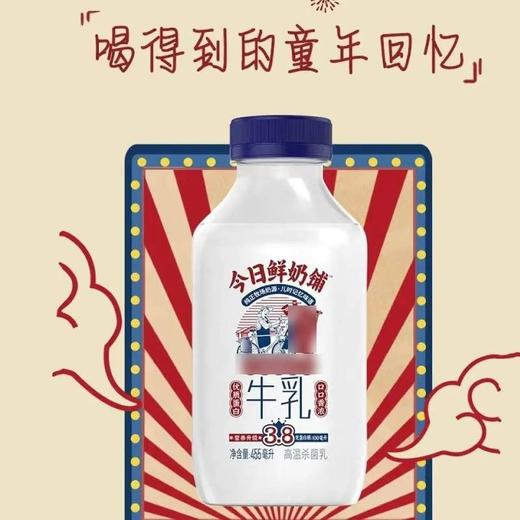 新希望 今日鲜奶铺3.8g蛋白质浓牛乳高温杀菌乳 455ml/瓶 商品图2