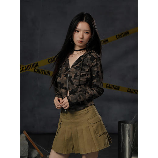 军事风连帽长袖T恤纪念日百货门店同款164702990 商品图2