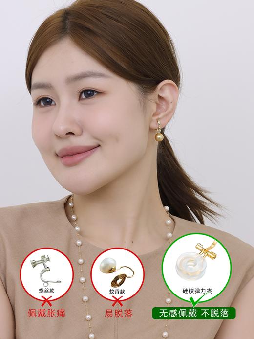 【天猫同款】悦甄 昕绿耳扣款-两戴18K金绿宝石耳夹 商品图2