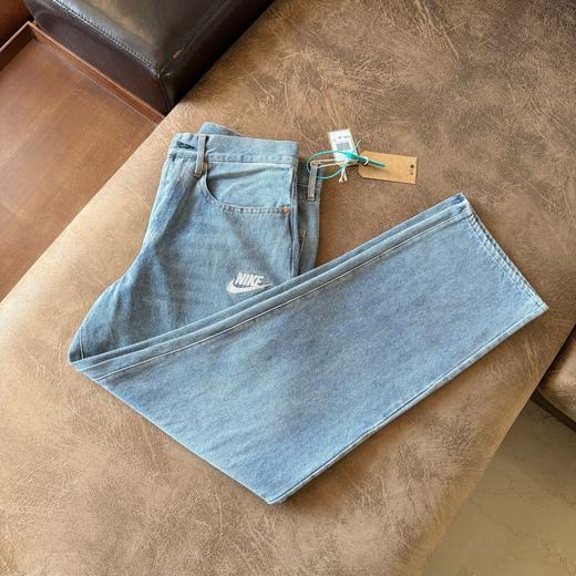 【要品质的来】最新联名款 DROP8 按扣罗纹边字母图案贴片宽松休闲斜插口袋牛仔裤   男女同款！ 商品图5