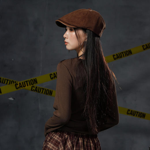 系带修身长袖T恤纪念日百货门店同款164697641 商品图2