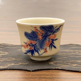 器度鹅黄汝窑/掬泉杯（钟秀）