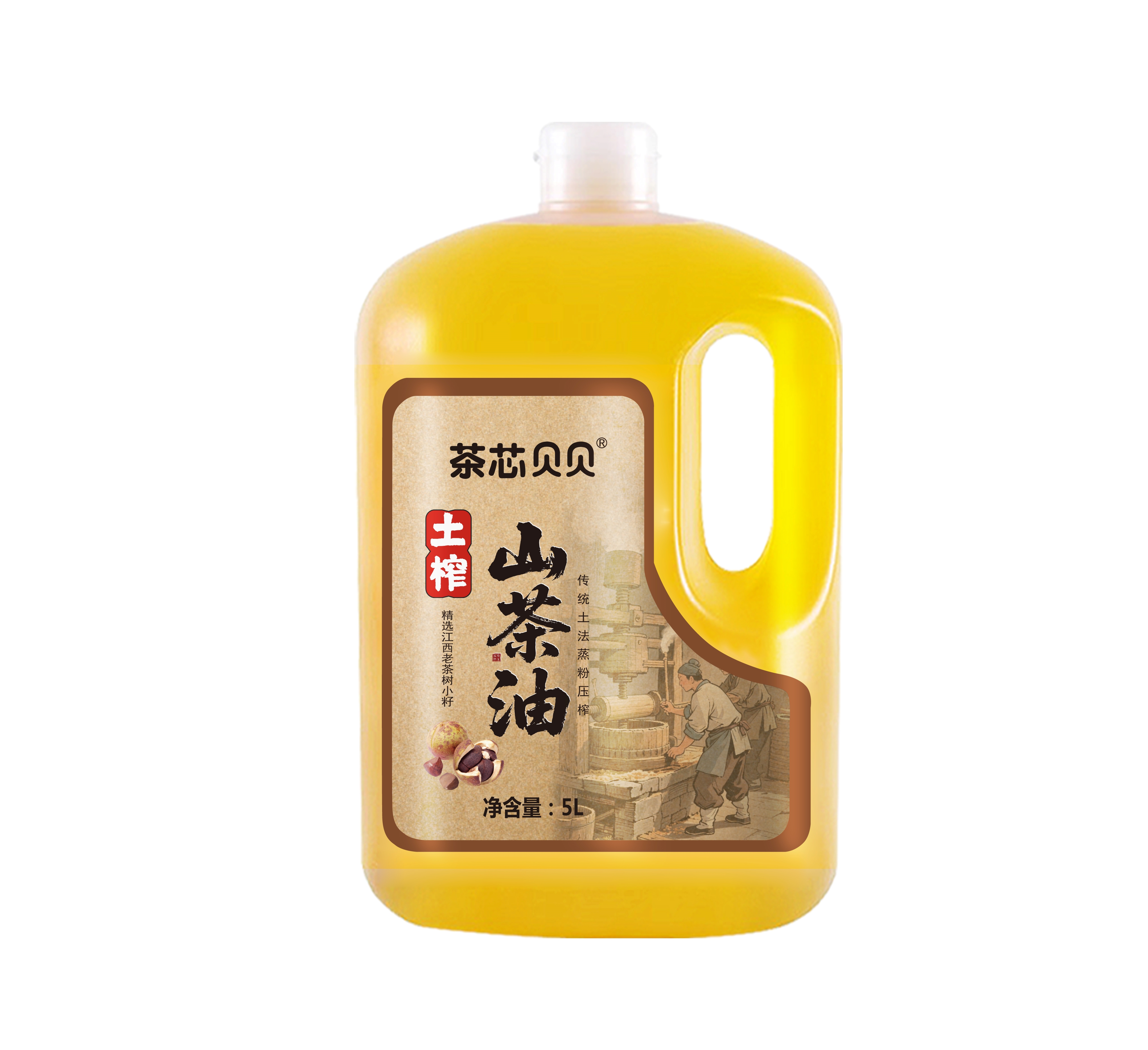 江西100%茶油正宗纯山茶油纯正茶籽油家用食用