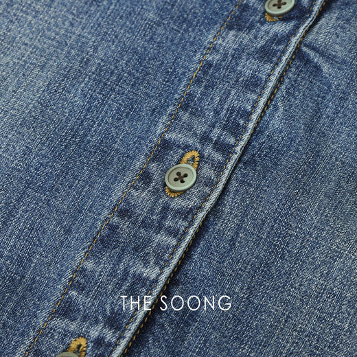 THESOONG|1960s新复古工装革命美学牛仔连体裤HBNZ7268 商品图6