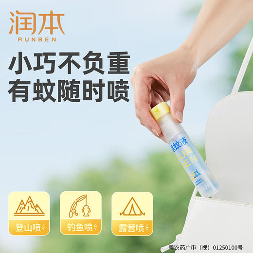 【ZY25】润本防蚊喷雾驱蚊液30ml×4支 商品图6