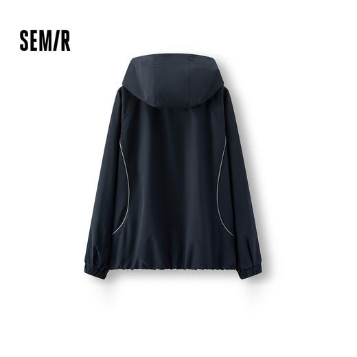 森马外套男冬季加绒连帽夹克2025新款oversize时尚运动插肩袖上衣 商品图1