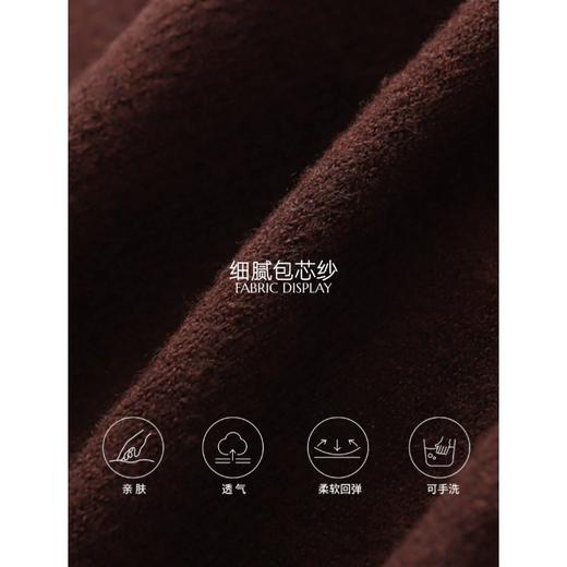 雀说层次感美学小众设计感撞色假两件V领显瘦针织开衫ALSN7886 商品图3