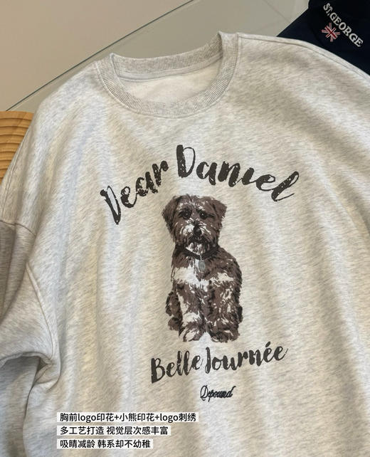 韩国dp新出的小熊狗卫衣08282 商品图5