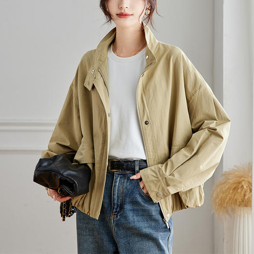 馥迦复古宽松休闲工装夹克外套 商品图1