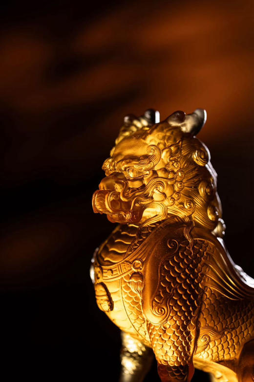 古法琉璃麒麟 商品图0