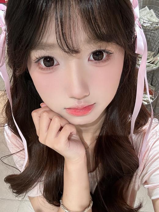 Winni日抛 ·D32黑眼豆豆&D33麻薯巧巧  14.0mm白狮参考着色超大直径｜日抛10片装 商品图12