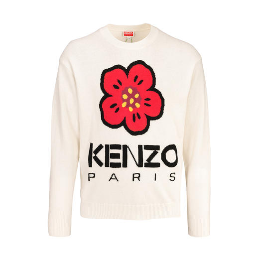 【超惠秒】Kenzo  高田贤三 男女通款 全羊毛刺绣海棠花logo百搭针织衫/毛衣/外套11698 商品图6