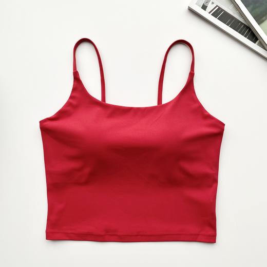 壁虎瑜伽【2509SY411】一体防震抑菌细肩带背心【5天发货】(一体式胸垫) 商品图5