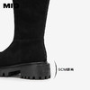 MIO米奥弹力靴圆头高跟扣带瘦瘦靴时装靴高筒女靴M255852199 商品缩略图4