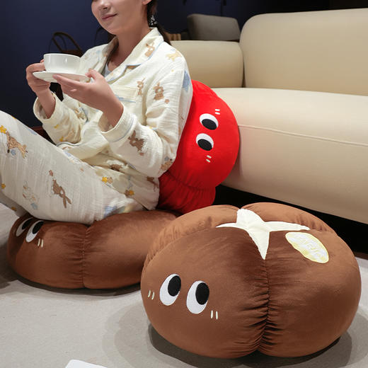 自然醒ins大眼果蔬系列墩墩坐垫QYL 商品图8