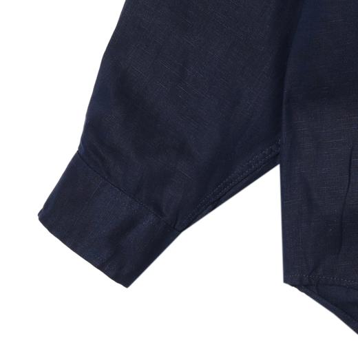 26143SDSA男士秋冬新款痞帅男装亲肤纯色翻领长袖衬衫宽松百搭衬衣时尚 商品图4