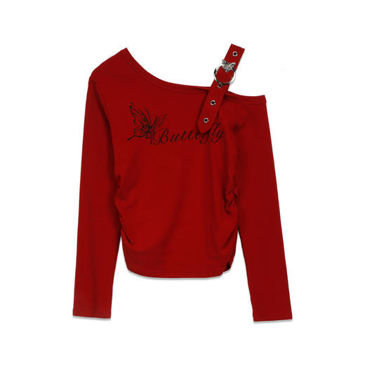 百搭斜肩上衣纪念日百货门店同款164697756 商品图4