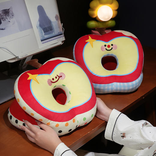 自然醒印花苹果华夫格双面午睡枕QYL 商品图14