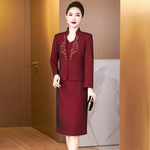 LC 2536旗袍时尚端庄大码两件套裙 商品图1