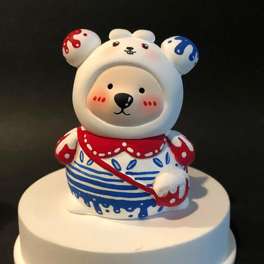 【敲好看！香薰石膏娃娃】背包熊石膏娃娃儿童DIY涂色香薰石膏娃娃3D立体涂鸦白胚。rb 商品图1