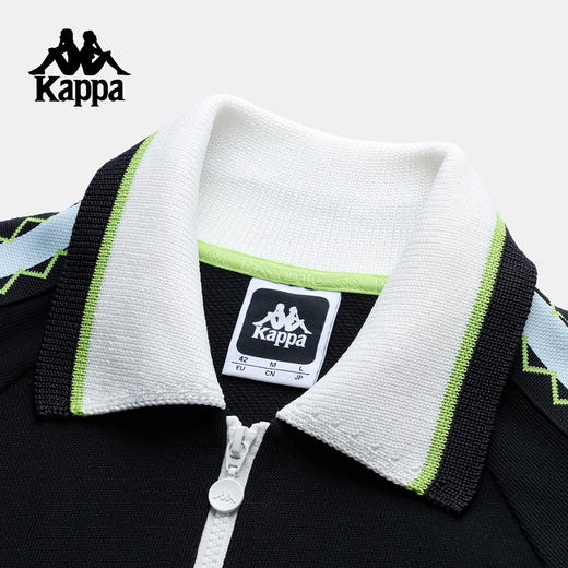 Kappa 2025秋季新款 休闲复古 潮流翻领开衫针织外套KPDJDWK80 商品图3