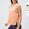 跃牌【欲动春风】系列 瑜伽运动罩衫女轻薄透气运动背心上衣宽松休闲跑步运动健身背心22135 商品缩略图0
