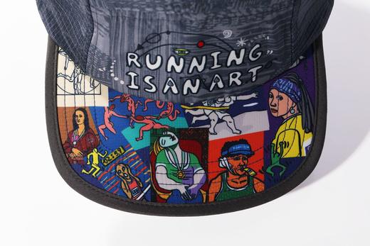 严素全顶帽 跑步即艺术 全顶运动帽软帽檐可调头围运动全顶帽健身跑步徒步 商品图5