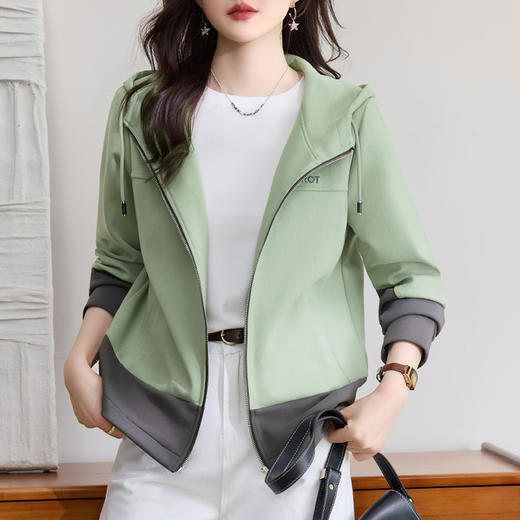 雀说高端连帽外套女新款爆款女士时尚洋气减龄宽松上衣AL530045 商品图0