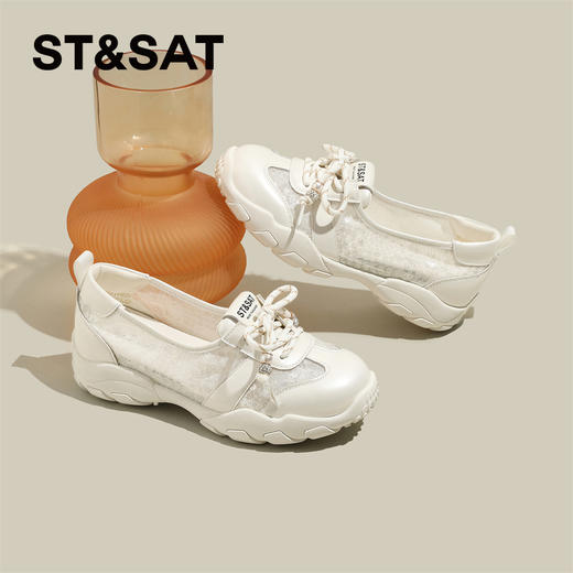 星期六亮片网纱拼接运动玛丽珍SSD3111EZT 商品图6