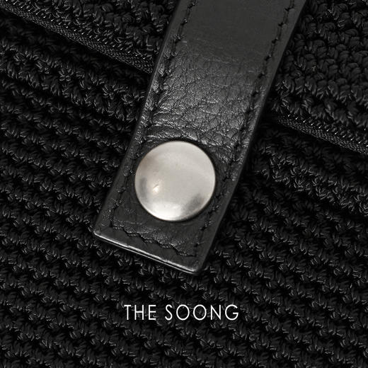 THESOONG|法式纯手工编织牛皮包扣百搭手拿包HWBB7502 商品图1