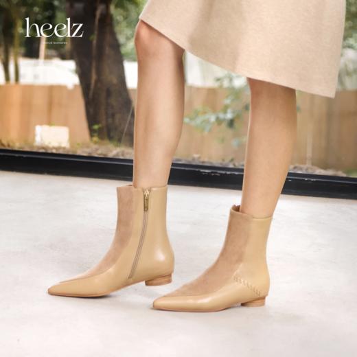 heelz设计师手工鞋履 ｜游牧风手工编织 时装短靴 2 公分 商品图2